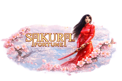 Sakura Fortune spilleautomat med japansk kirsebærblomst og krigerprinsesse